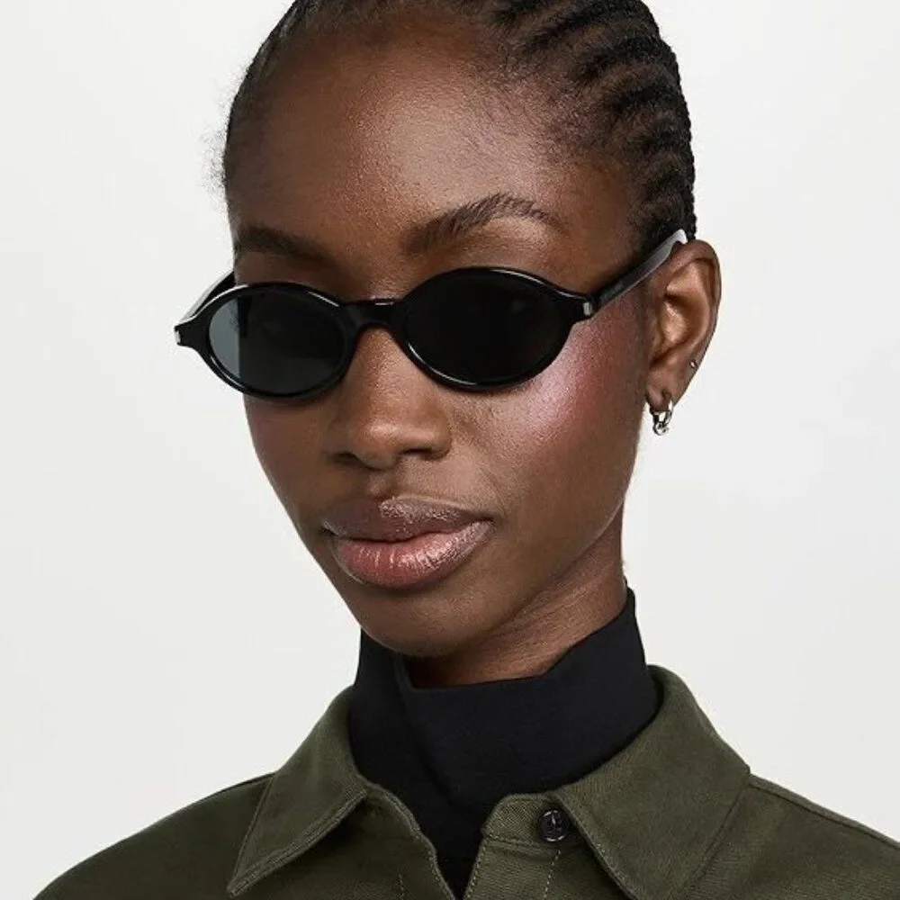Saint Laurent Men Sunglasses Black Oval SL751 JEANNE 001 BRAND NEW